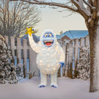56 po Rudolph 3D en lumières DEL avec bourdon et étoile