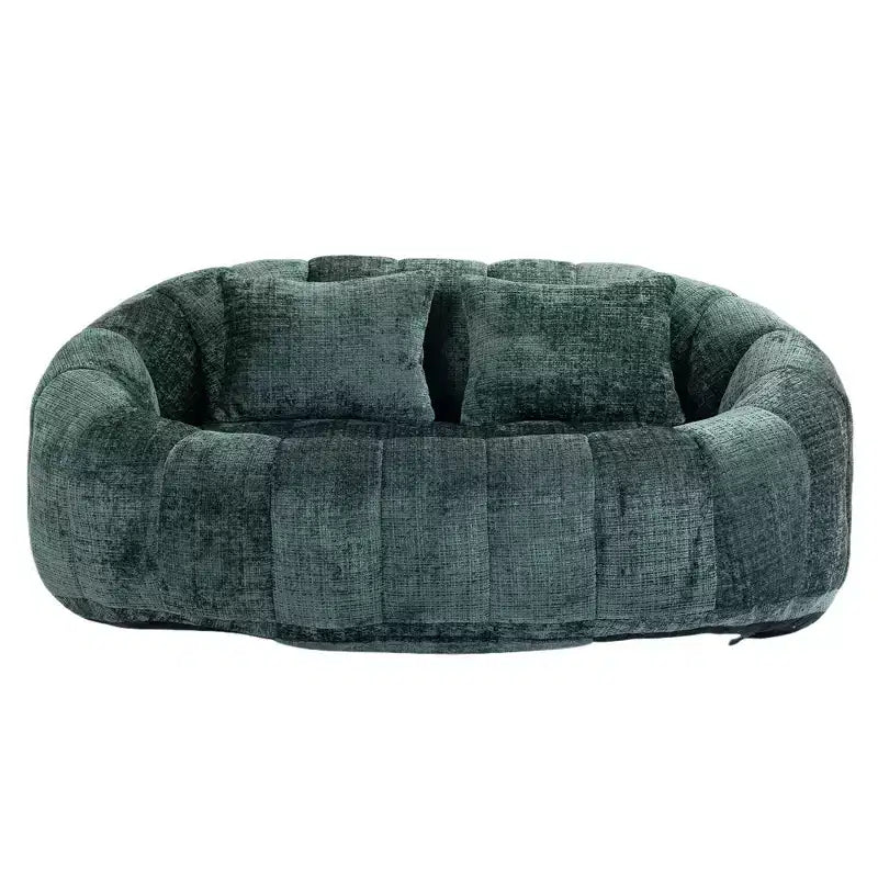 Canapé-poire GDFStudio Anna Chenille Tufted 57,06" L avec 2 coussins