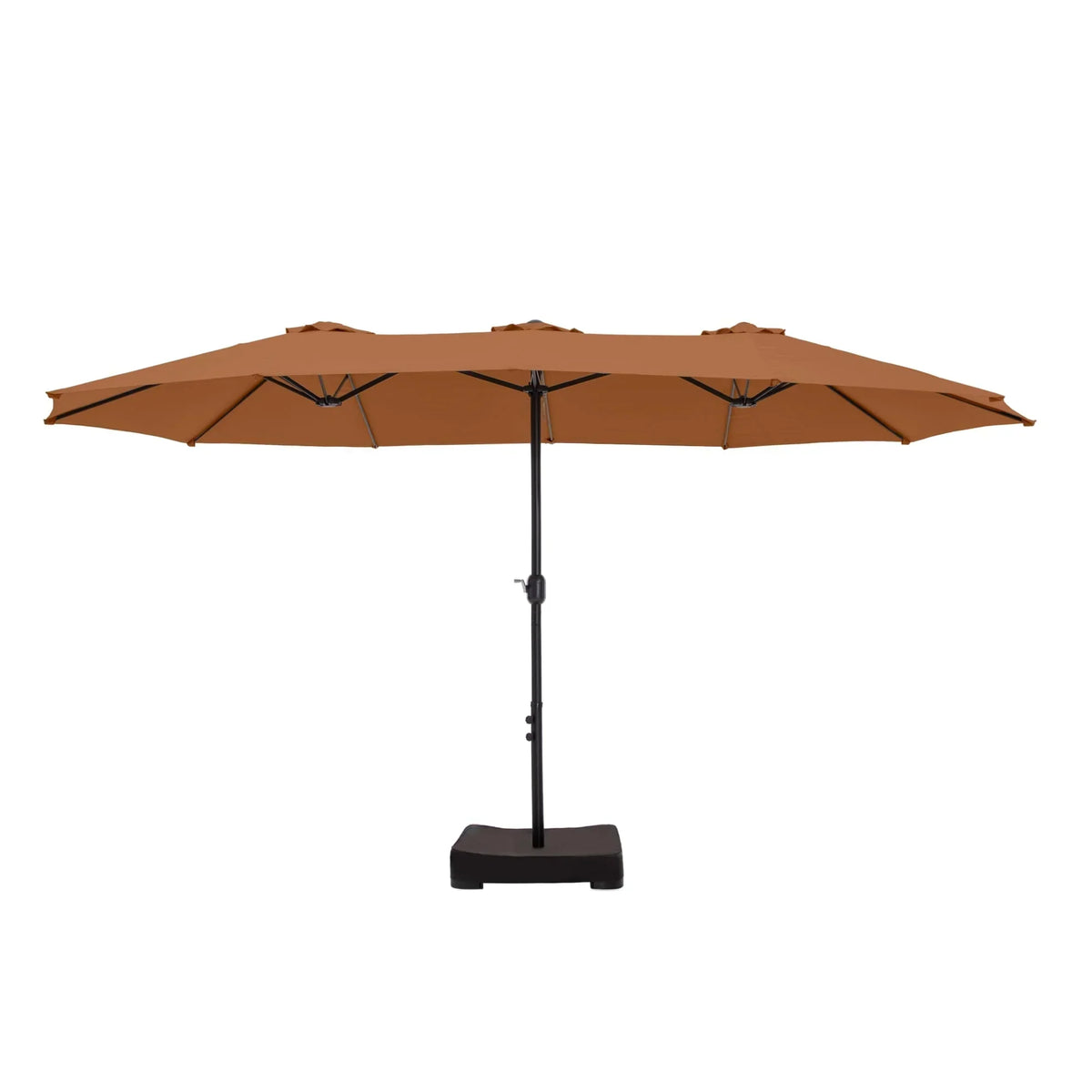 MAISON ARTS Grand Parasol Double Face de 4,5 m avec Base Incluse pour Patio