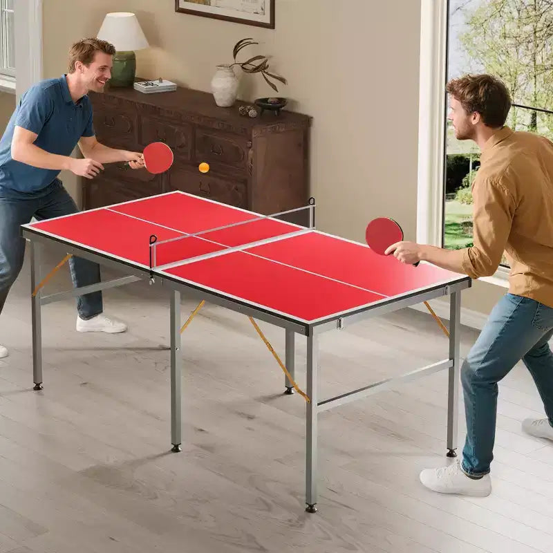 Table de ping-pong portable, 183x91 cm, professionnelle, pour intérieur/extérieur, avec filet, 2 raquettes et 3 balles, pour adultes/adolescents