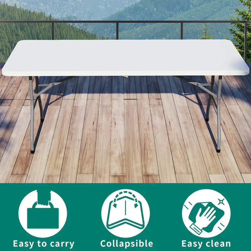 Table de pique-nique pliante 4 personnes, 1,80 m