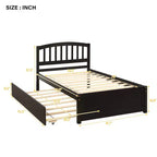 Lit plateforme double Whisen Elegant Design avec lit gigogne