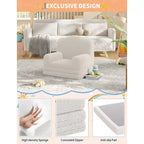 Canapé et fauteuil pour enfants 2-en-1 – Sofa en mousse pliable pour tout-petits