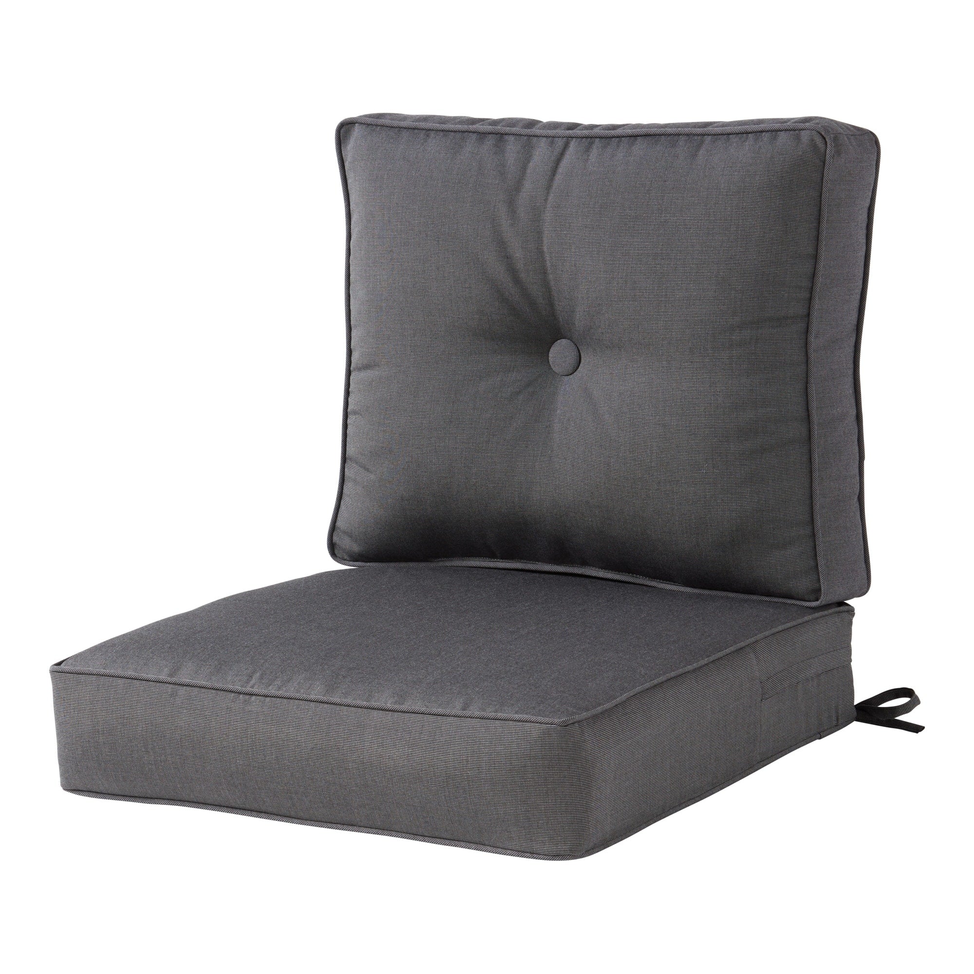 Ensemble de deux coussins d'extérieur haut de gamme Sunbrella pour assise profonde