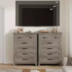 Commode à 5 tiroirs pour chambre à coucher, commode verticale haute de 105 cm avec rangement, commode de rangement en bois pour salon, chambre à coucher