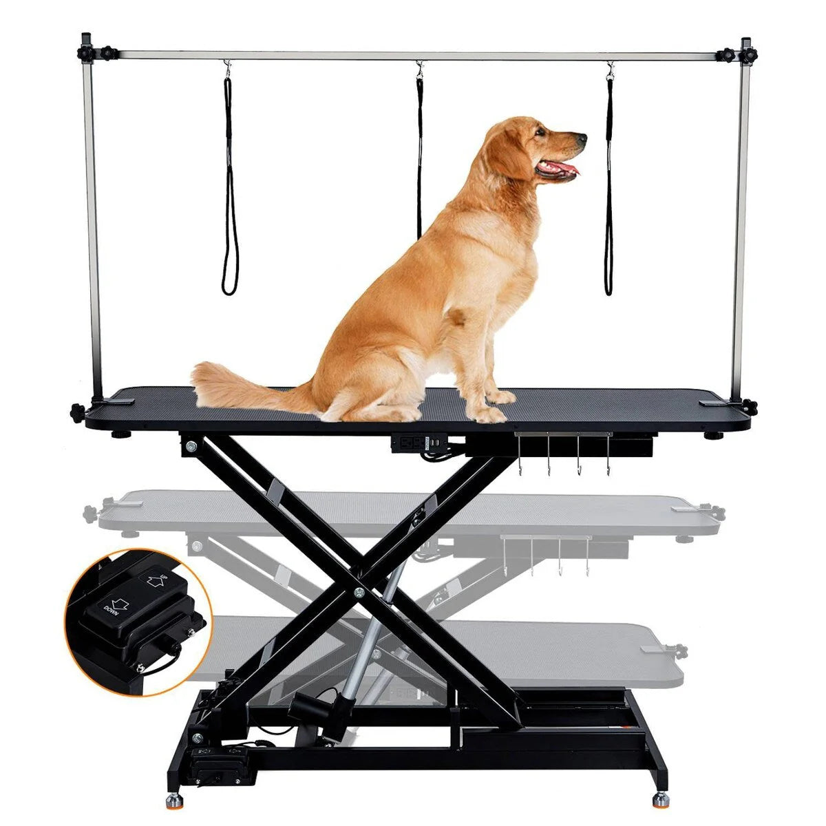Table de toilettage hydraulique pour chien réglable en hauteur (60 cm)