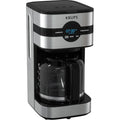 Cafetière numérique 10 tasses, acier inoxydable noir, programmation de l'infusion, pause et service automatiques