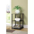 HomeStock Rectangle Glass Table Top End Table 1 -piece