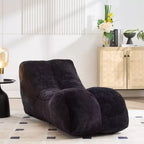 Pouf Okak de 150 cm, fauteuil pouf lounge épousant les courbes du corps avec éponge haute élasticité, canapé de sol léger pour salon, chambre