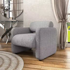 HOMES: Inside + Out Fauteuil d'appoint moderne Sanddrift en bouclette