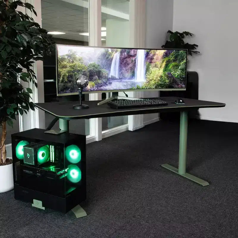 Bureau de jeu incurvé compact Arozzi Arena