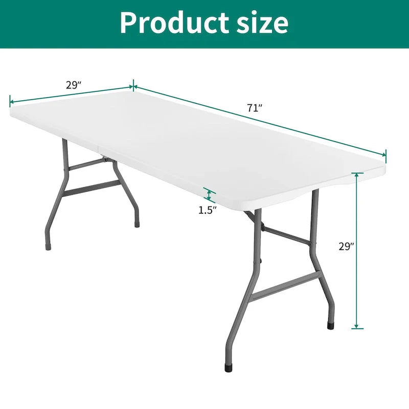 Table de pique-nique pliante 4 personnes, 1,80 m