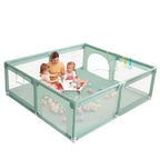 Parc bébé 79x79 à 4 panneaux, spacieux et sécurisé, portable