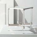 Table d'appoint en acrylique - 50,8 cm (L) x 50,8 cm (P) x 61 cm (H)