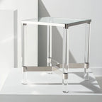 Table d'appoint en acrylique - 50,8 cm (L) x 50,8 cm (P) x 61 cm (H)
