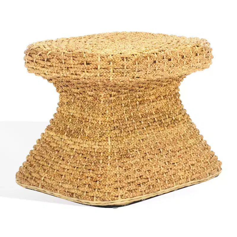 Table d'appoint Caprianna en jacinthe d'eau tressée - CWK2010 - Naturel - Safavieh Couture