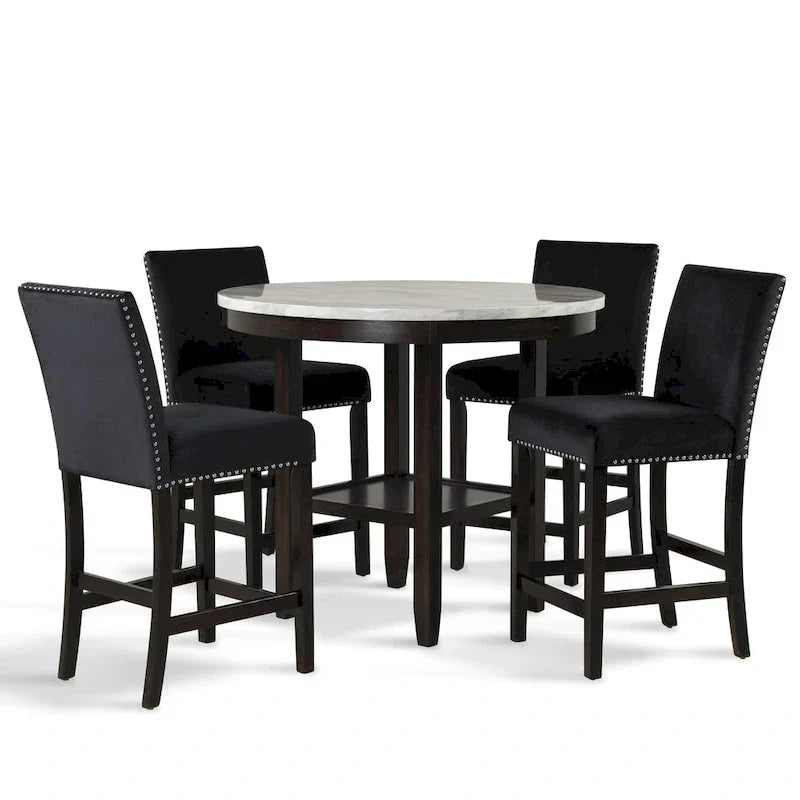 Ensemble de salle à manger 5 pièces rond New Classic Furniture Reginald