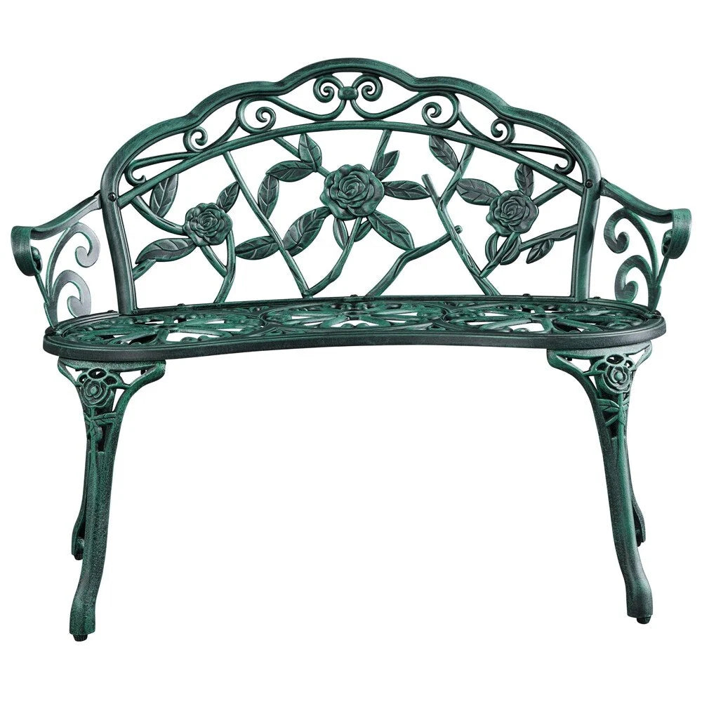 Banc extérieur en métal Yaheetech Banc de jardin de parc - N/A