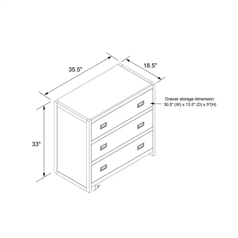 Commode 3 tiroirs Miles Baby Relax