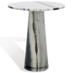 Table d'appoint ronde haute en marbre SAFAVIEH Couture Ghicu - 56 cm L x 53 cm P x 61 cm H - 21Wx21Dx24H