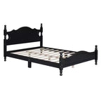 Cadre de lit plateforme en bois Queen Size Whisen, lit plateforme avec support à lattes en bois