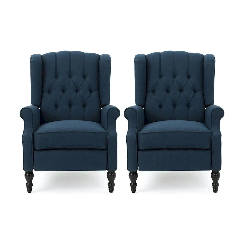 Fauteuils inclinables en tissu touffeté Walter (lot de 2) par Christopher Knight Home
