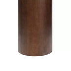 JONATHAN Y Milos 18 Table d'appoint carrée rustique minimaliste en marbre et bois