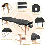 Table de massage portable de 84 pouces de long avec housse de transport