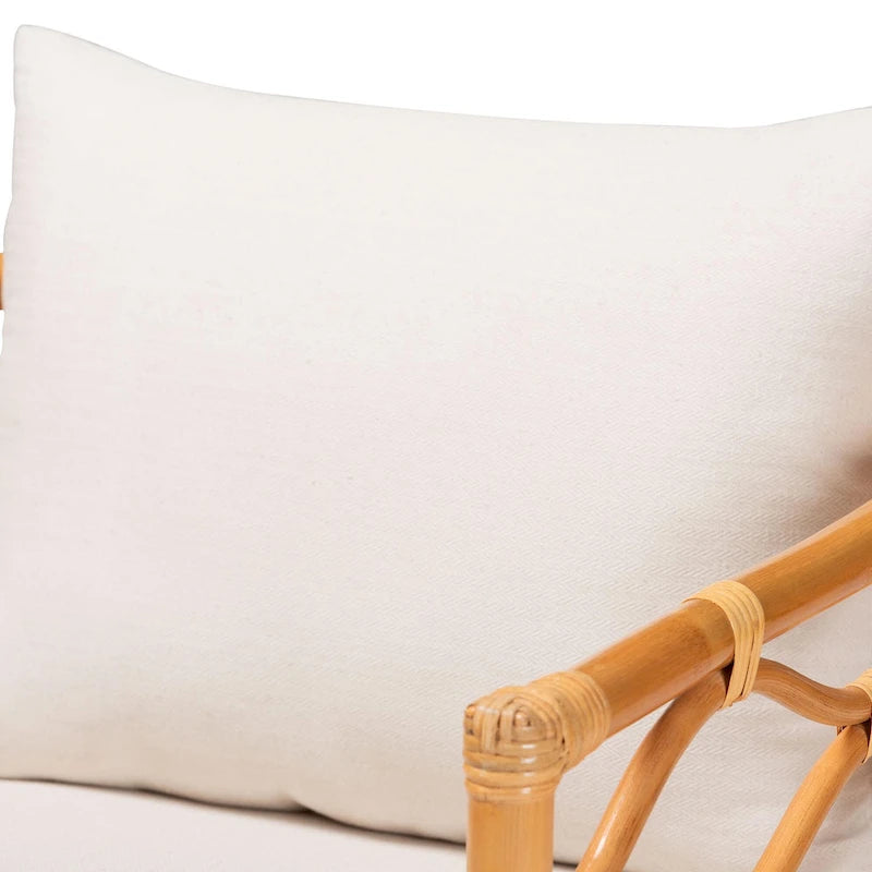Fauteuil Acelynn Bohème en Rotin Clair Miel