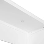 Lit escamotable mural avec armoire, tiroirs, éclairage LED et bureau