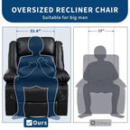 Fauteuil relax pivotant manuel à 360°, canapé planeur avec porte-gobelets et poches, fauteuil confortable pour la chambre de bébé, le salon et la chambre à coucher