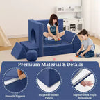 Canapé pour enfants 12 pièces, canapé de jeu modulaire pour enfants pour stimuler la créativité, canapé modulable, mobilier de chambre et de salle de jeux pour tout-petits, pour dormir et lire