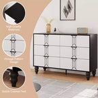 Commode à 6 tiroirs pour chambre à coucher, commode en bois moderne avec tiroirs profonds, commode pour salon, couloir, entrée