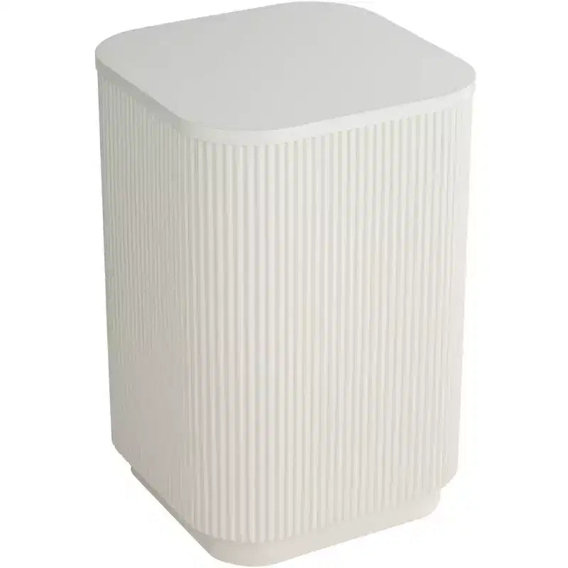 Table d'appoint plissée moderne blanche large 16 Studio 55D Murphy