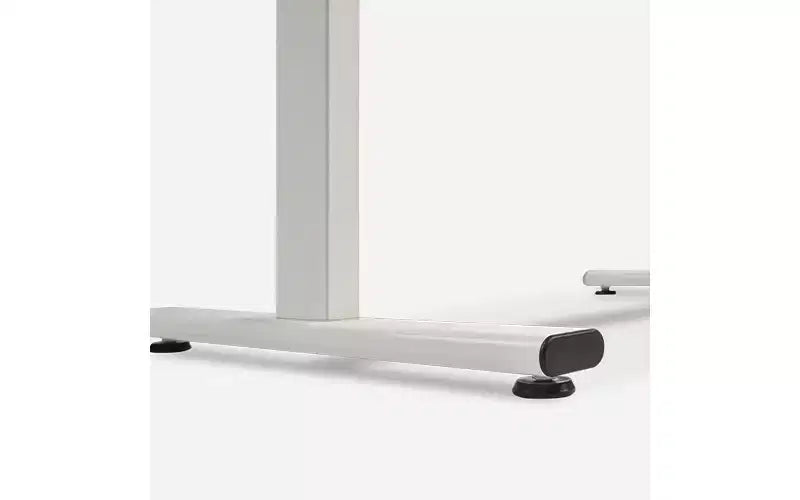 Bureau debout Sunny Health & Fitness Air-Drive avec levage pneumatique sans fil - Blanc