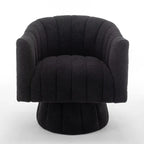 Fauteuil rond pivotant SEYNAR Modern Glam en velours