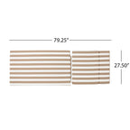 Ensemble de coussins d'extérieur Salem pour chaise longue - Coussins uniquement (lot de 2) par Christopher Knight Home - 79,25L x 27,50W x 1,50H