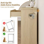 Commode pour chambre à coucher avec 4 tiroirs Meuble de rangement en bois pour placard Organisateur de rangement pour couloir, salon et bureau