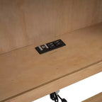 Lit de repos double Whisen Morden Design avec lit gigogne, armoires de rangement et ports USB