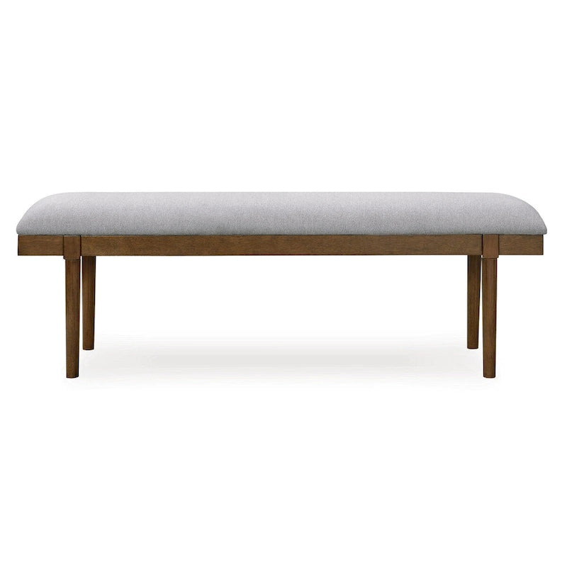 Signature Design by Ashley Lyncott Gris/Marron 59 Banc de salle à manger rembourré - 59.25 L x 15.13 P x 19.75 H