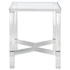 Table d'appoint en acrylique - 50,8 cm (L) x 50,8 cm (P) x 61 cm (H)
