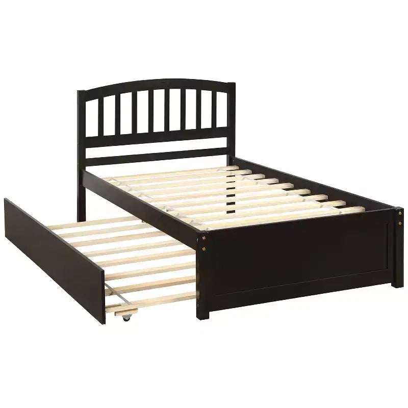 Lit plateforme double Whisen Elegant Design avec lit gigogne