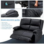 Causeuse inclinable 2 places AECOJOY avec fonction de chaleur et de massage