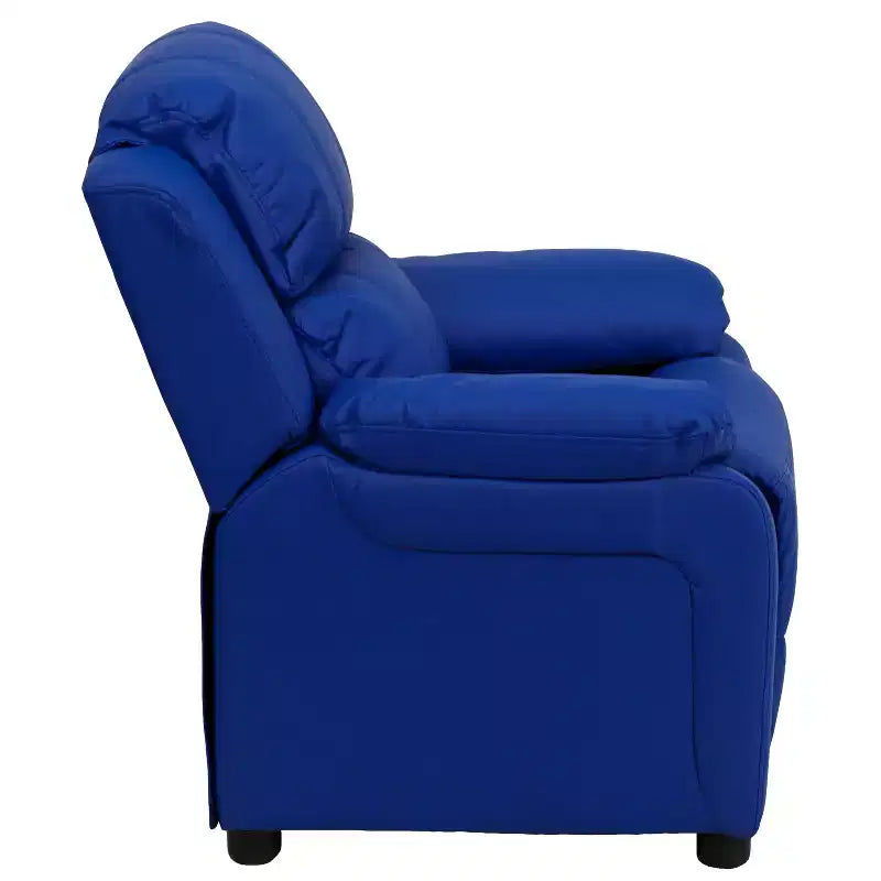 Fauteuil inclinable contemporain Flash Furniture de luxe rembourré pour enfants avec accoudoirs de rangement