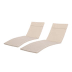 Ensemble de coussins d'extérieur Salem pour chaise longue - Coussins uniquement (lot de 2) par Christopher Knight Home - 79,25L x 27,50W x 1,50H