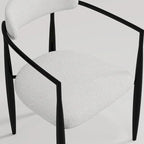 Ensemble de salle à manger extensible moderne et minimaliste 9 pièces 94.48 avec plateau en pierre frittée et double piédestal, avec 8 chaises en tissu