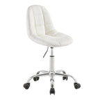 Chaise de bureau à domicile sans accoudoirs Javlergo, chaise de bureau d'ordinateur réglable en hauteur avec roulettes