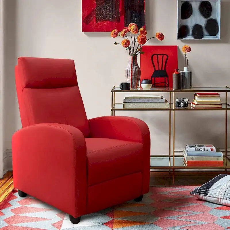 Fauteuil inclinable Homall en cuir PU, inclinable individuel pour salon