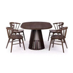 Table à manger rectangulaire 72 Lido Plank+Beam, table de cuisine minimaliste en bois massif pour 6 personnes