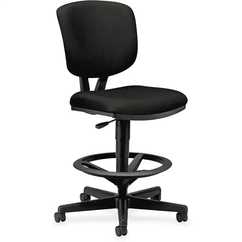 Tabouret d'atelier HON Volt, tissu noir